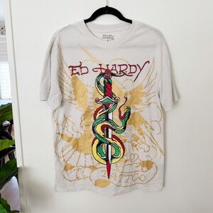 Ed by Ed Hardy Graphic Tee T-Shirt Sz S